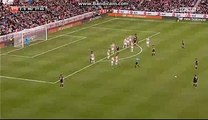 Memphis Depay Super Free Kick Chance Stoke City vs Manchester United 26-12-2015