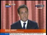 Discours du  président sarkozy 1