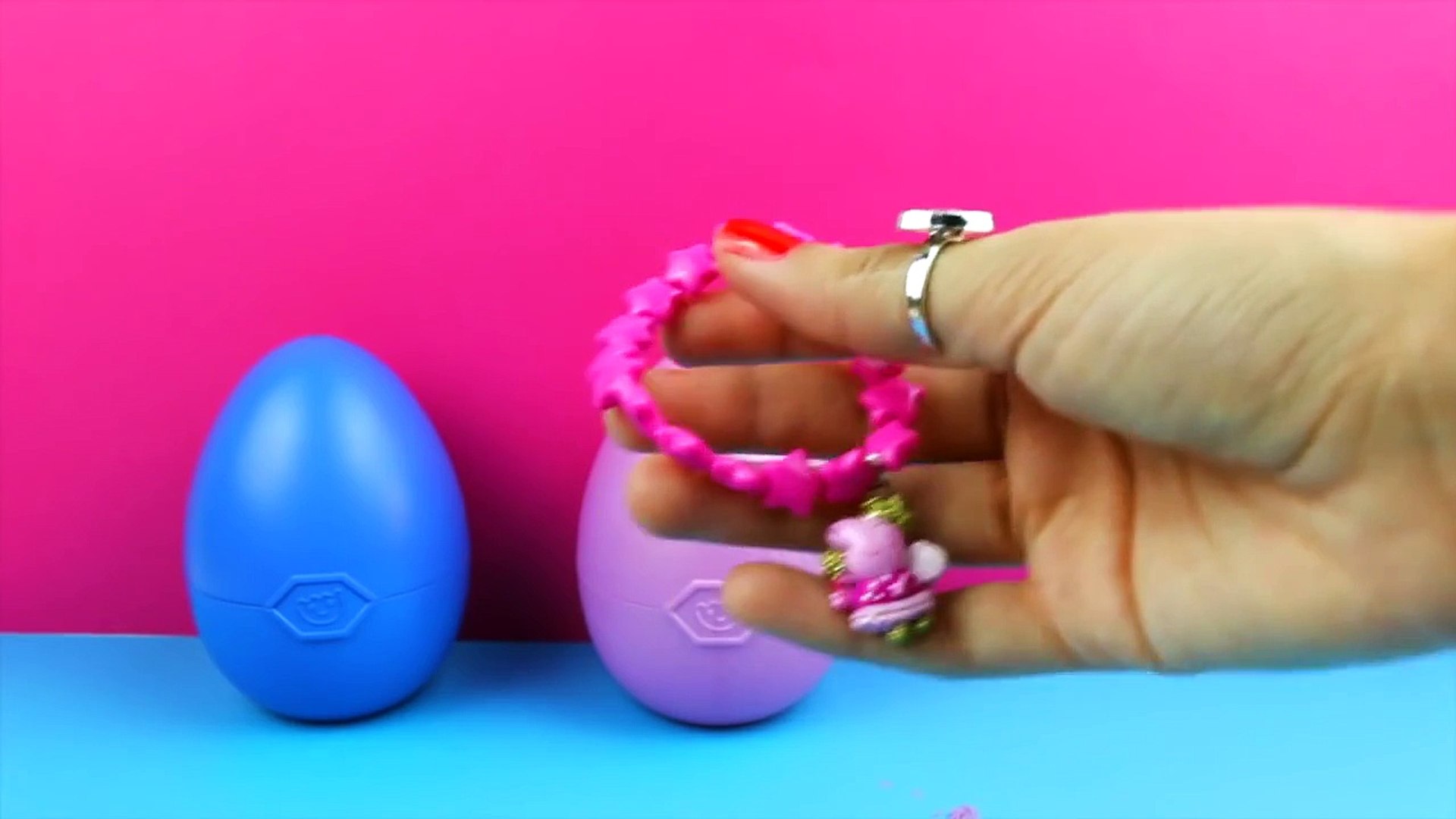 ⁣dog Giant Surprise Eggs Peppa Pig Littlest Pet Shop Frozen Disney Toys eggs