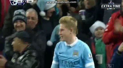 Kevin De Bryne Super Goal Manchester City 4-0 Sunderland 26-12-2015