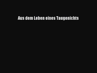 Aus dem Leben eines Taugenichts PDF Online
