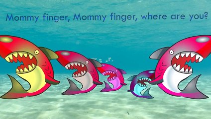 Shark Cartoons Johny Johny Yes Papa Rhymes | Fish Finger Family Nursery Rhymes for Childre