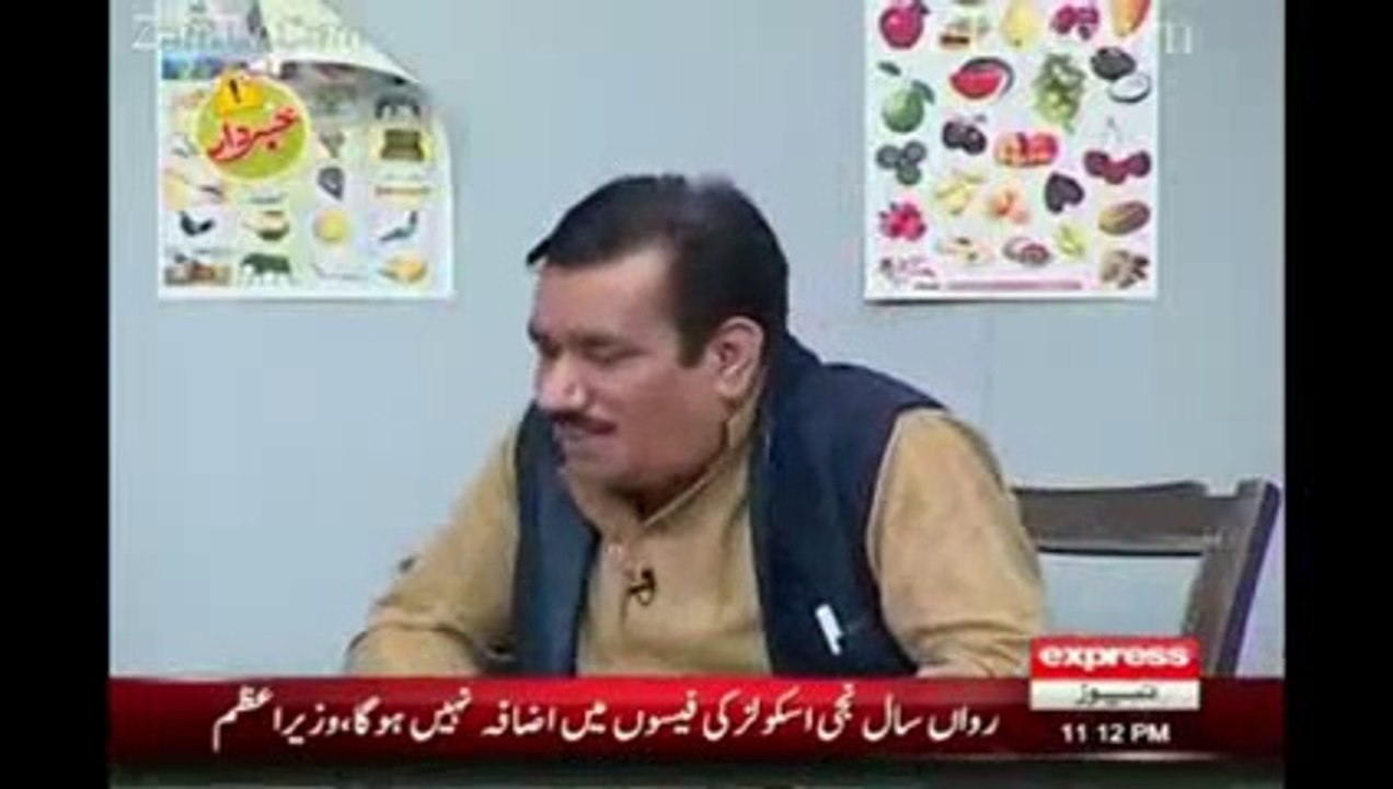 Nasir Chinyoti as Teacher in Khabardar with Aftab iqbal