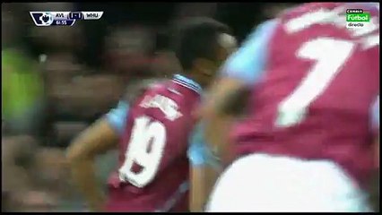 Jordan Ayew Goal - Aston Villa 1-1 West Ham - 26-12-2015
