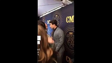 cmt backstage - Adam Lambert 2015-12-02