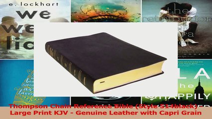 PDF Download  Thompson Chain Reference Bible Style 514black  Large Print KJV  Genuine Leather with PDF Full Ebook