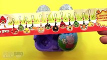 Eggs Opening 4 Chocolate Surprise Eggs Angry Birds Disney Planes Frozen Toys Peppa Pig