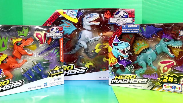 Jurassic World Hero Mashers Dinosaurs with Disney Pixar Cars Lightning McQueen Mater