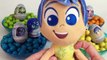 Inside Out Joy Gumball Bathtime Inside Out Surprise Eggs Toys Joy Disgust Fear Sadness & A