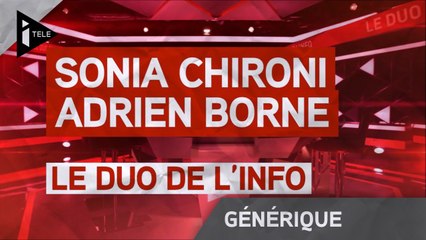 iTELE HD - Générique Le duo de l'info - Sonia Chironi et Adrien Borne (2015)