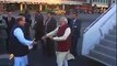 NARENDRA MODI Indian prime minister Meets Pakistani prime minister Nawaz shareef in lahore airport on day of Birthday