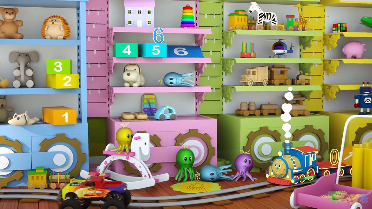 Learn Numbers (SPANISH) - Aprende los números con Max el tren y Bill el camión monstruo