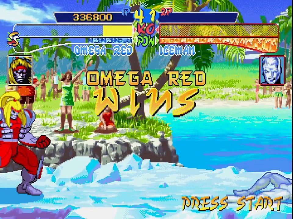 【格ゲー】X-Men シルバー・サムライでクリアっ！