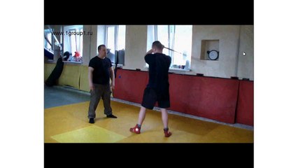 Принципы защиты от диагонального удара палкой