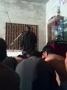 zakir syed Shoukat kazmi of bewal....... yadgaar majlis mehndi shahzada Qasim