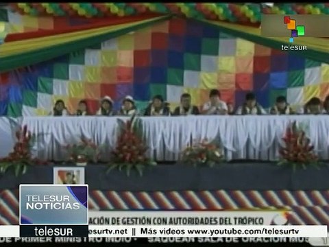 Evo Morales analiza su gestión con federación de cocaleros