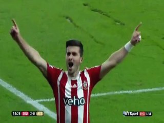 Shane Long Goal Southampton 2 - 0 Arsenal Premier League 26-12-2015