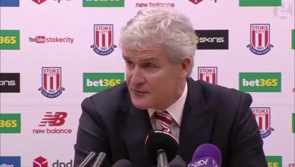 Stoke's Mark Hughes delighted with result against Manchester United