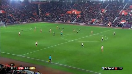 Shane Long Second Goal ~Southampton 4-0 Arsenal~