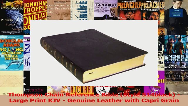 PDF Download Thompson Chain Reference Bible Style 514black Large Print KJV Genuine Leather with PDF Online