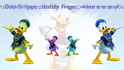 Donald Duck Finger Family Song Daddy Finger Nursery Rhymes Full animated cartoon english 2
