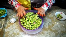 بعد تخليل وتصبير الزيتون الاخضر بالبيت - Façon Olive conserveAprès - المطبخ التونسي - Tunisian Cuis