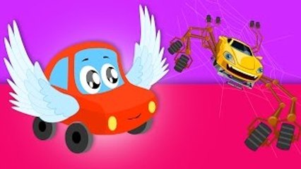 Cars Nursery Rhymes, Songs And Videos | Little Red Car