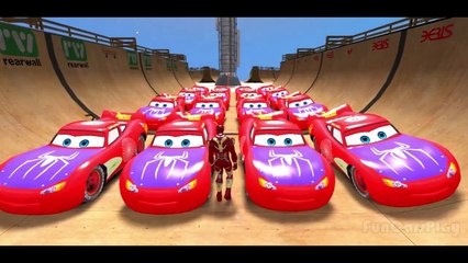 Lightning McQueen Cars with Iron Man EPIC SMASH PARTY! ( Pixar Cars + The Avengers )