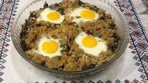 عمل غراتان السبانخ و البيض الصحية سهلة و لذيذة من المطبخ المغربي مع ربيعة Healthy Spinach Egg