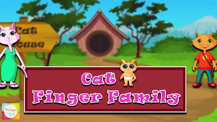 The Finger Family Cat Family Nursery Rhyme | Kids Animation Rhymes Songs