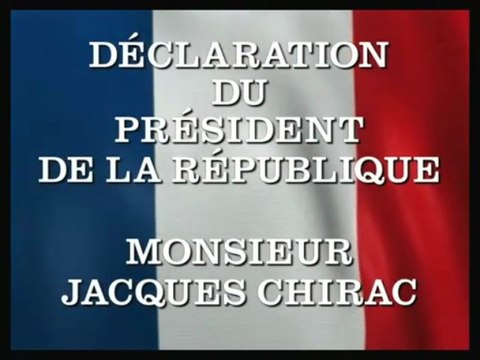Derniere allocution jaques chirac