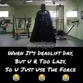 When it's daylift day, but you are too lazy, so just use the force
