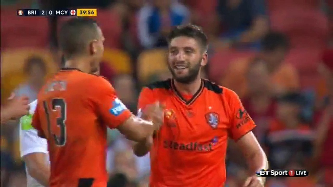 Brandon Borrello Goal Australia  A-League  Regular Season - 27.12.2015, Brisbane Roar 2-0 Melbourne City