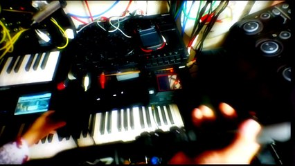 Yamaha WX-7 with KORG KROME and BOSS RC-505