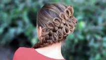 Bow braid headband tutorial   Party hairstyle for medium long hair