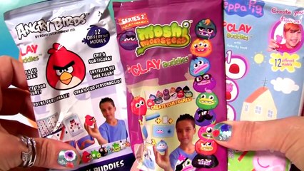 Play-Doh Surprise Clay Buddies PeppaPig Moshi Monsters Smurfs Blind Bags by DisneyCollecto
