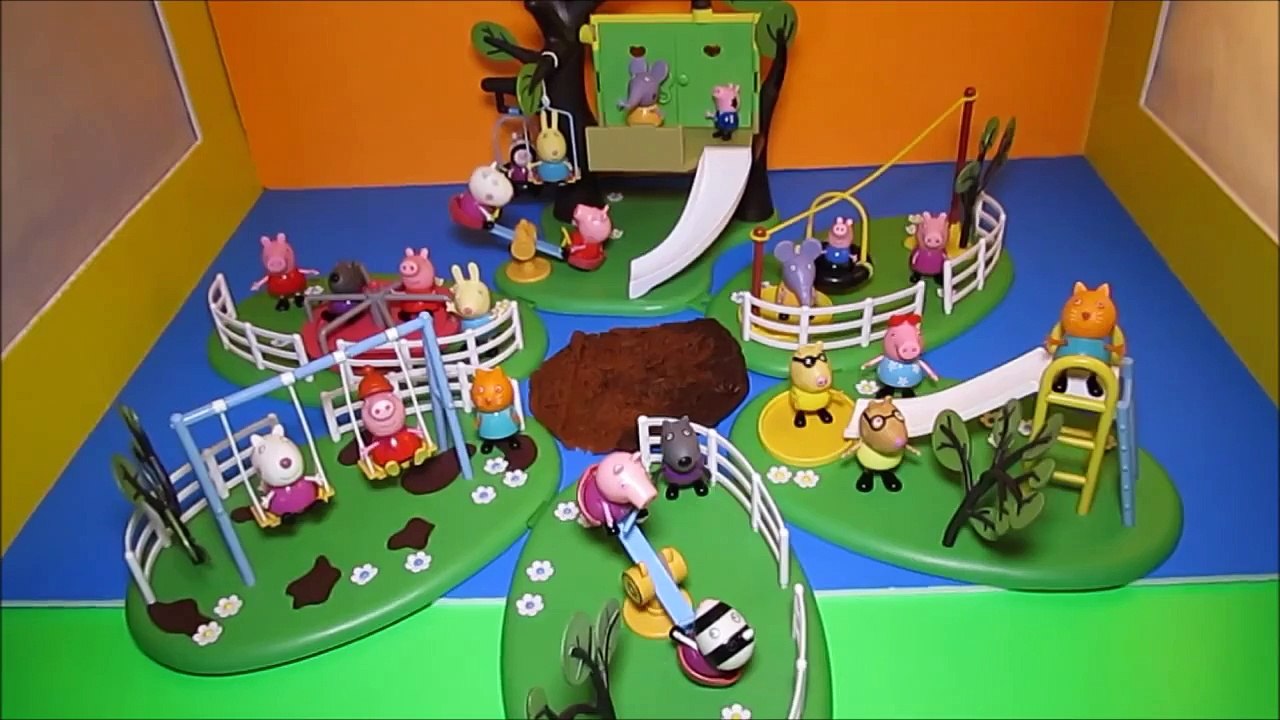 Pig PEPPA PIG Nickelodeon 6 Muddy Puddles Playground Playsets With Play Doh By WD Toys. Holiday