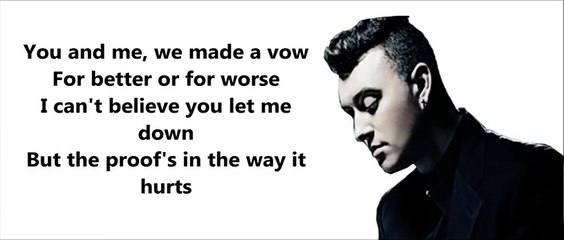 I Know I am Not the Only One - Sam Smith (Lyrics)