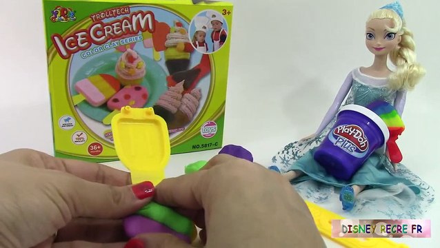 Pâte à modeler Glace Crèmes Glacées Reine des Neiges Elsa Peppa Pig