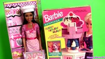 Barbie Cookie Chef & Barbie Dough Dessert Maker Ice Cream Cones Machine Chef Cookie Monste
