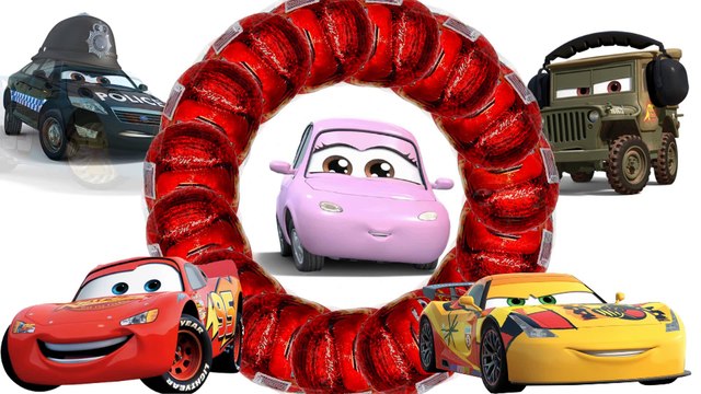 Disney Pixar Cars 2 Lightning McQueen Mater Mack Kinder Surprise Eggs Baby Toys for kids