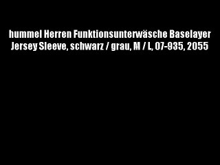 hummel Herren Funktionsunterw?sche Baselayer Jersey Sleeve schwarz / grau M / L 07-935 2055