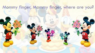 Mickey Mouse Finger Family Song Daddy Finger Nursery Rhymes Disney Full animated cartoon e