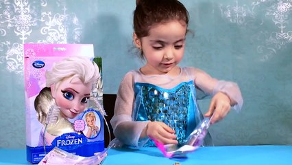 فروزن Disney Frozen Videos – Elsa Toys In Giant Frozen Surprise Egg Opening + Wig and Tiara