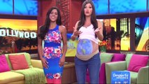 Ana Patricia González on pregnant belly ¡Despierta América! 4 22 15 part 7