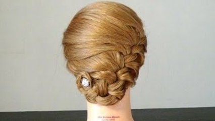 Прическа для средних волос. Easy Braided hairstyles tutorial for me