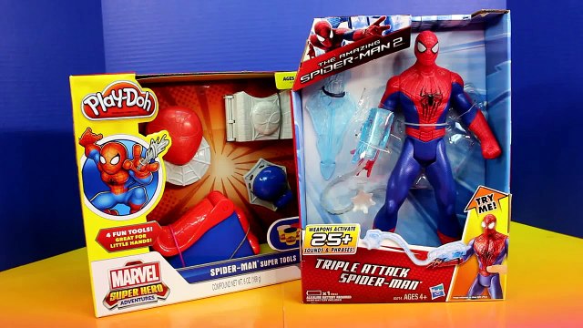 Spider-man Marvel Super Hero Play Doh Super Tools with Tripple Attack Spider-man