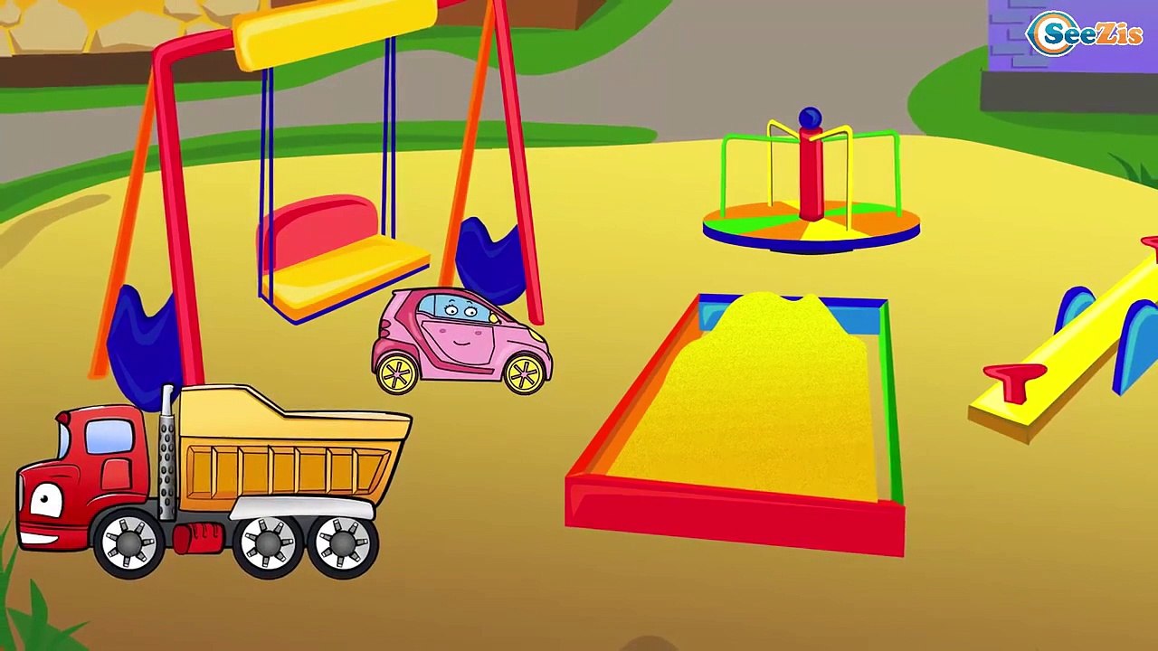 ✔ Excavator with Truck build playground. Digger for kids - Cars Cartoons Compilation - 58 Episode ✔