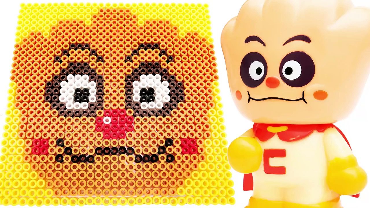 アンパンマン ドット絵 クリームパンダちゃんをビーズで描く PPCandy Channel A...
