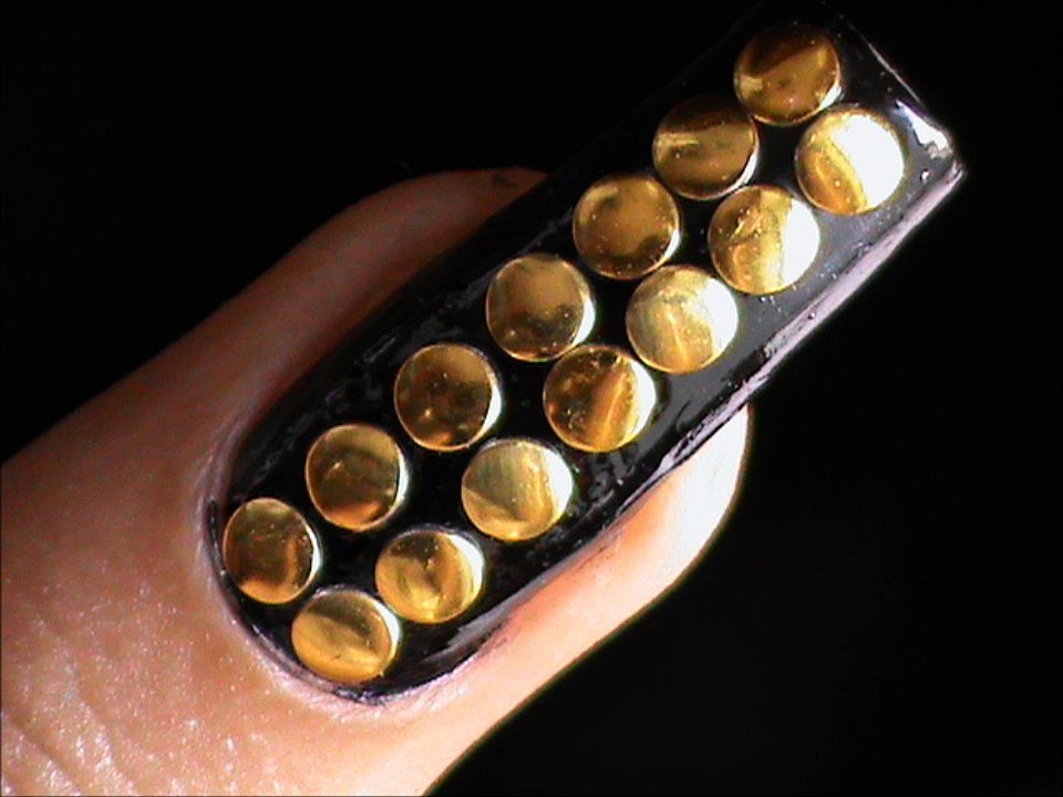 Studded nail art